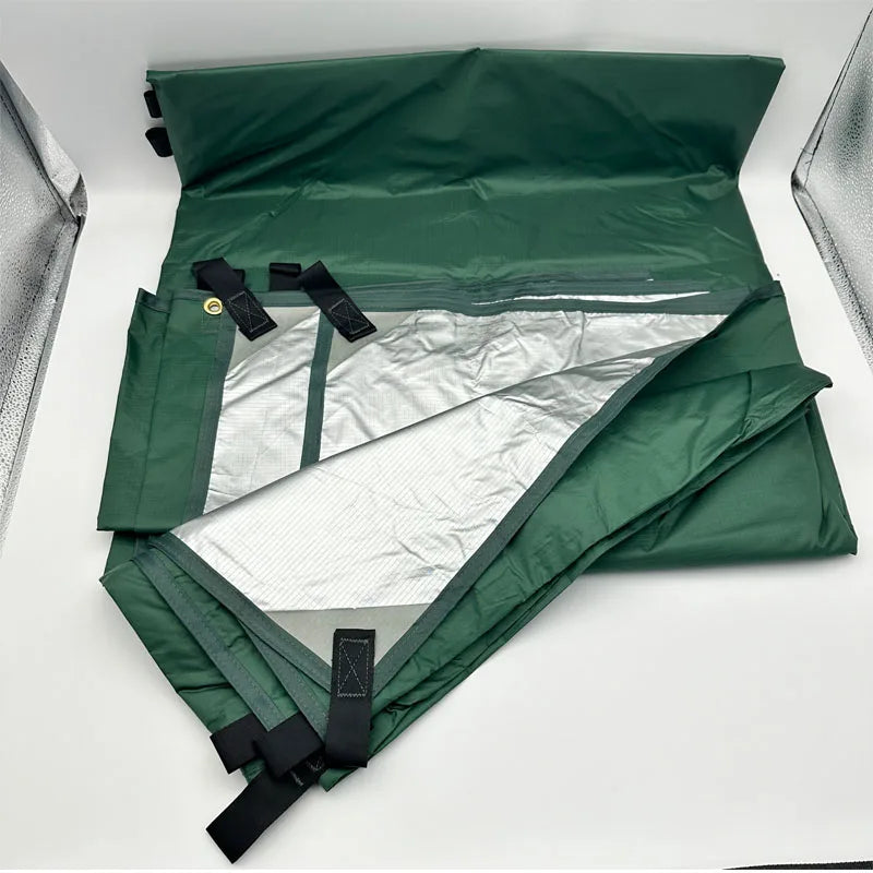 19 Hang Points Tent Tarp Survival Sun Shelter Shade Canopy Outdoor Backpacking Waterproof Camping Awning SunShade4 x4m 4x3m 3x3m