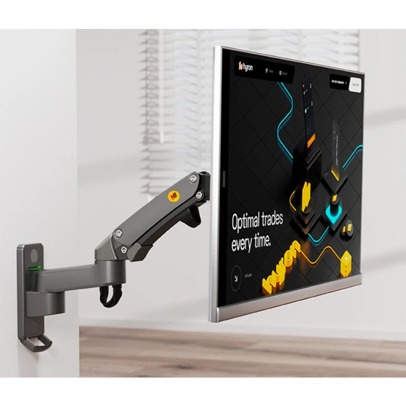 North Bayou NB F150 Gas Spring 17-35 inch LED TV Wall Mount Monitor Holder Ergonomic Mount Arm Max. VESA 100*100mm Load 3-12kgs