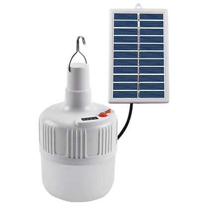 Solar Energy Panel Light Last Up To 6-12H Portable Led Bulb Light IP65 Waterproof Camp Tent Night Fishing Light Outdoor Lighting