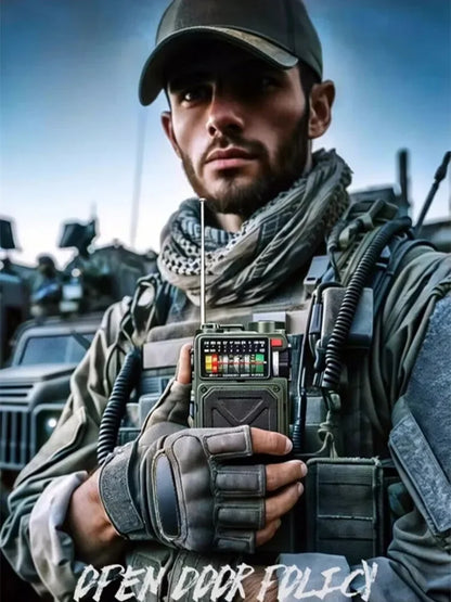 R11 Solar Hand Generator Radio Card Speaker Outdoor Emergency Disaster Prevention Survival Equipment with SOS Alarm Flashlight