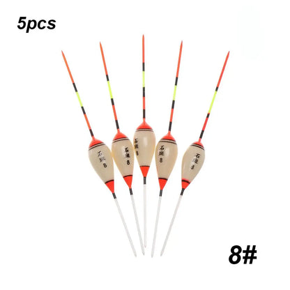 5pcs Fishing Floats Balsa Wood Flotteur Portable Durable Peche Shallow Floating Exquisite Models Accessories