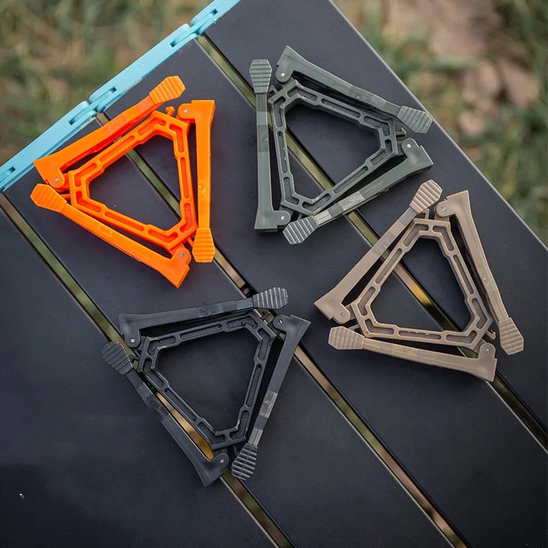 Portable Gas Canister Stand Universal Tripod Folding Frame Outdoor Camping Gas Tank Stove Base Holder Camping Supplies
