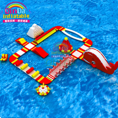 Water Obstacle Course Water Games For Adults Inflatable Water Park Equipment