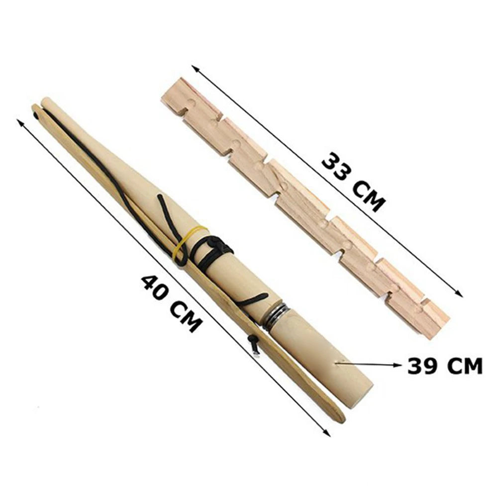 Wood Drilling Fire Making Tool Outdoor Survival Practice Tool Camping Lighter Fire Starter for Fishing Picnic Hunting