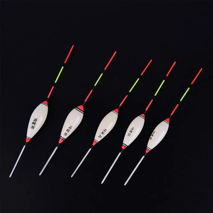 5pcs Fishing Floats Balsa Wood Flotteur Portable Durable Peche Shallow Floating Exquisite Models Accessories