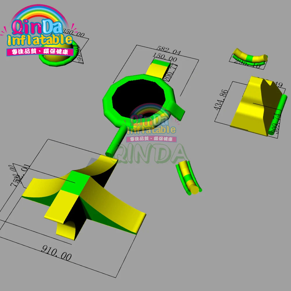 Water Obstacle Course Water Games For Adults Inflatable Water Park Equipment