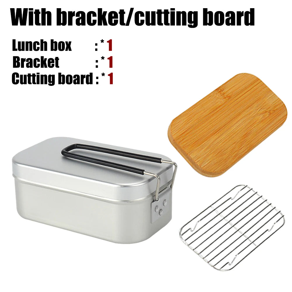 Ultralight Tableware Camping Cookware Lunch Box Cooking Pots Picnic Accessories Outdoor Cutlery Kitchen Set Hiking Sports