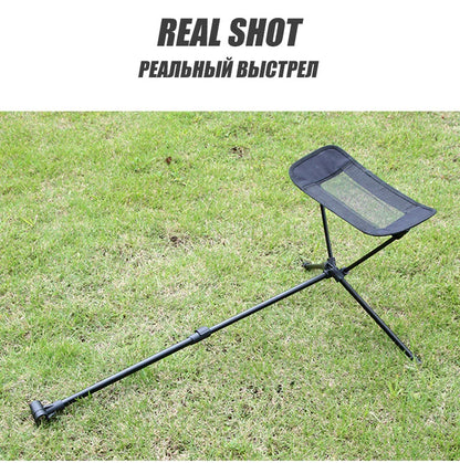 WESTTUNE Universal Camping Chair Foot Rest Folding Attachable Footrest Lightweight Footstool for Outdoor Fishing Beach Hiking