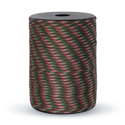 100/50M 550 Military Standard 9-Core Paracord Rope 4mm Outdoor Parachute Cord Survival Umbrella Tent Lanyard Strap Clothesline