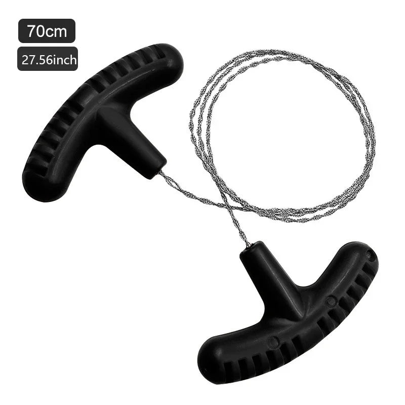 Outdoor Hand Rope Saw Mini Pocket Saw Camping Survival Wire Saw Portable Stainless Steel Wire Saw Camping Parts
