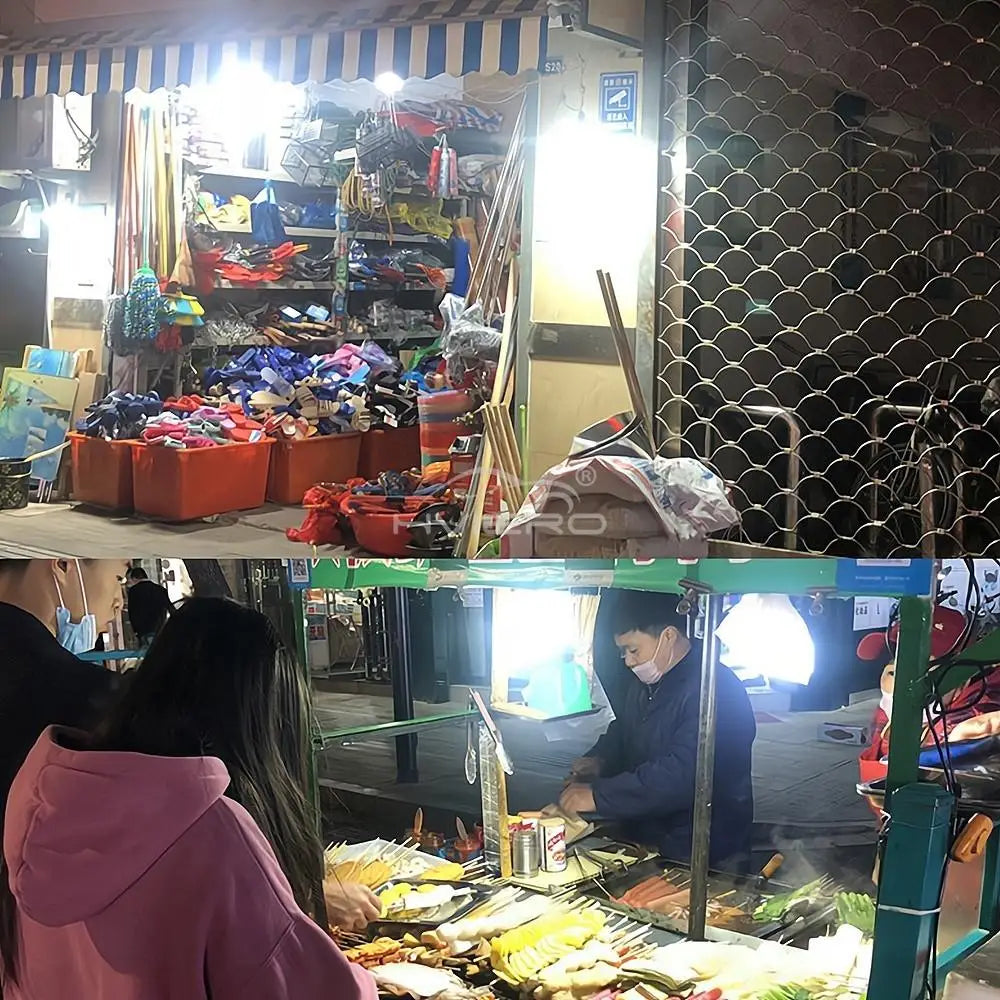 Outdoor Solar LED Portable Lantern Remote Control Lamps Charge Waterproof For Emergency Home Night Market Hang Lights Camping