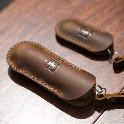 Swiss Knife, Leather Case, Knife Case, Protective Case, Scabbard, Portable Retro Folding Knife