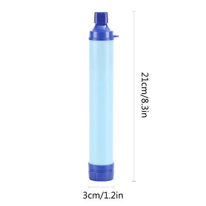 Outdoor Water Filter Wilderness Personal Water Filter Straw Emergency Survival Gear Camping Hiking Mountaineering Backpacking
