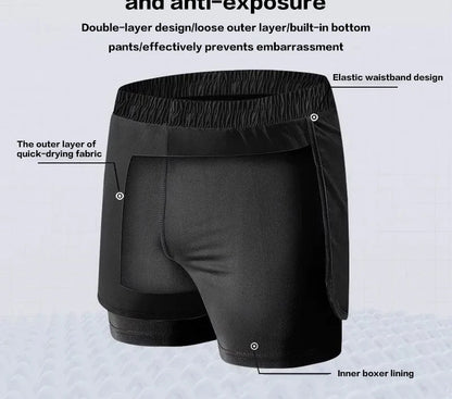 2025 New Anti Embarrassment Swimming  Gear Complete Adult Swimsuit Set Swim Cap Goggles 3 Pcs Set  Swimming Trunks for Men Short