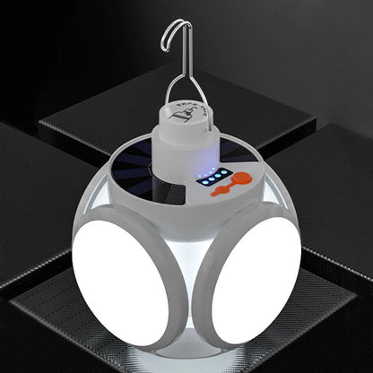 LED Camping Light IPX4 Waterproof 1200mAh Solar USB DC Rechargeable Portable LED Lantern 5 Modes 500LM Outdoor Lights