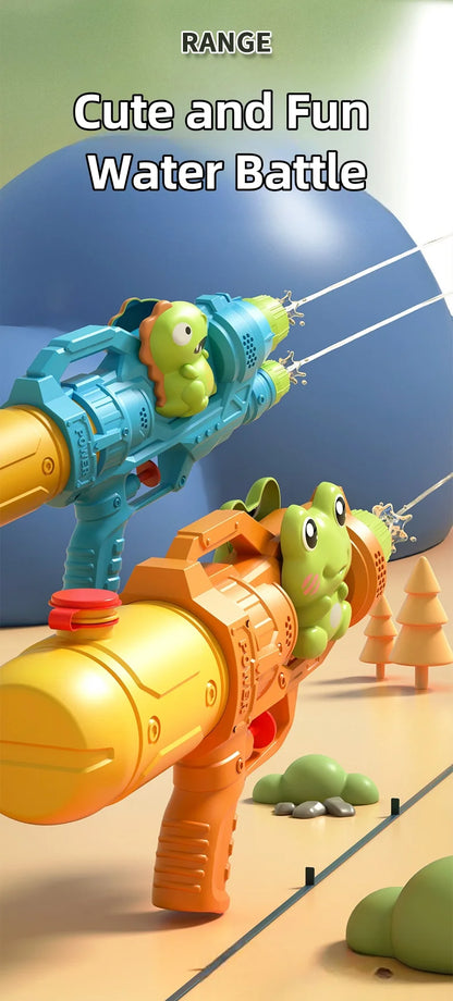 Dinosaurs, ducks, sharks, twin sprinklers, water gun toys, water fights, family gatherings, party games, water pools, beach toys