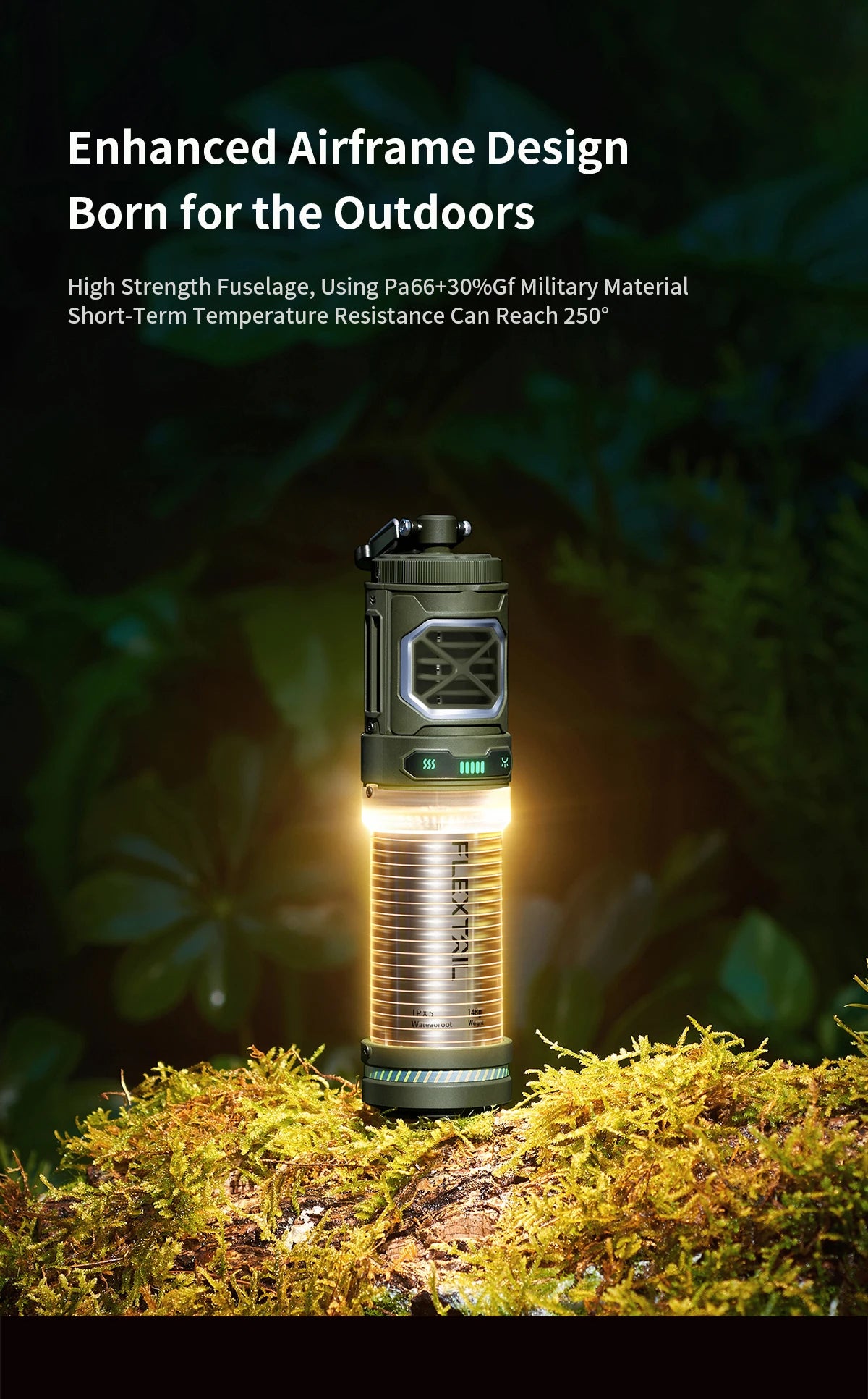 FLEXTAILGEAR TINY REPEL Mosquito Repellent&Lamp Lightweight Outdoor With Rechargeable 4800mAh Battery Camping(No Repellent Pads)