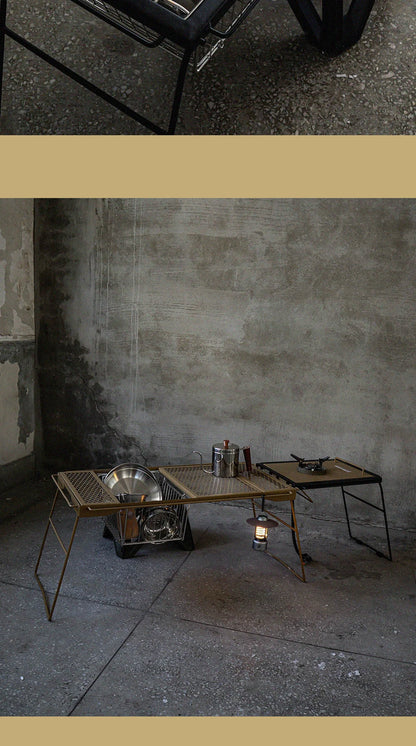 ARBOR FOLDING STAINLESS BASKET WILD CAMPING OUTDOOR