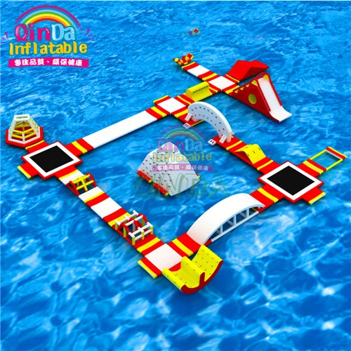 Water Obstacle Course Water Games For Adults Inflatable Water Park Equipment