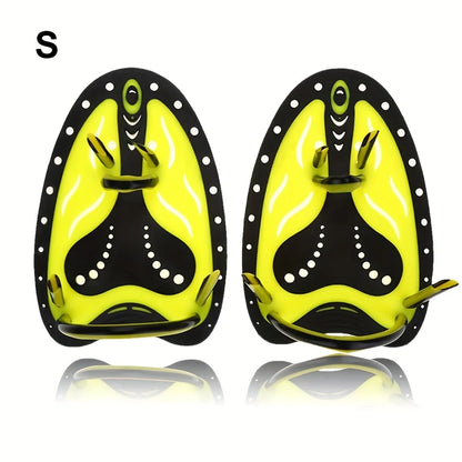 1 Pair Swim Hand Paddles, Professional Swimming Webbed Golves, For Water Sports Training