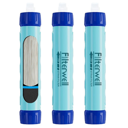 Filterwell 6L Fed Water Filter Straw Water Bag Foldable Outdoor Survival Gear Camping Hiking Travel Supplies