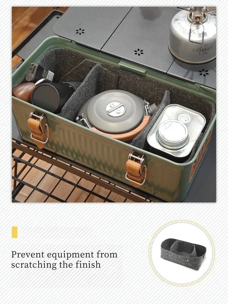 Folding Table Top Aluminum Alloy Table Board Plate Mini Shelf Table Board Felt Lining For Stanley Lunch Box 9.4L Camping Gear