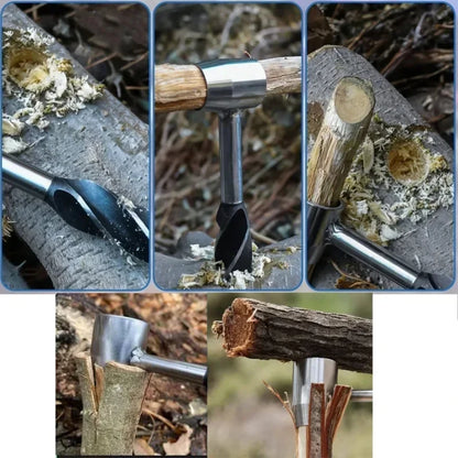 Auger Wrench Outdoor Survival Hand Drill Survival Gear Tool Sports Jungle Crafts Camping Bushcraft Accessories