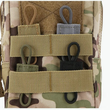 MOLLE Elastic Strap Bag Binding Buckles Outdoor Camping Multitool Retainer For Antenna Stick Pipe Camping Gear