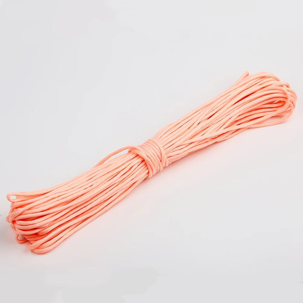 9-Core Luminous Paracord Rope 550lb 4mm Nylon Tactical Survival Parachute Rope Glow Dark Outdoor Lanyard Camping Tent Cord