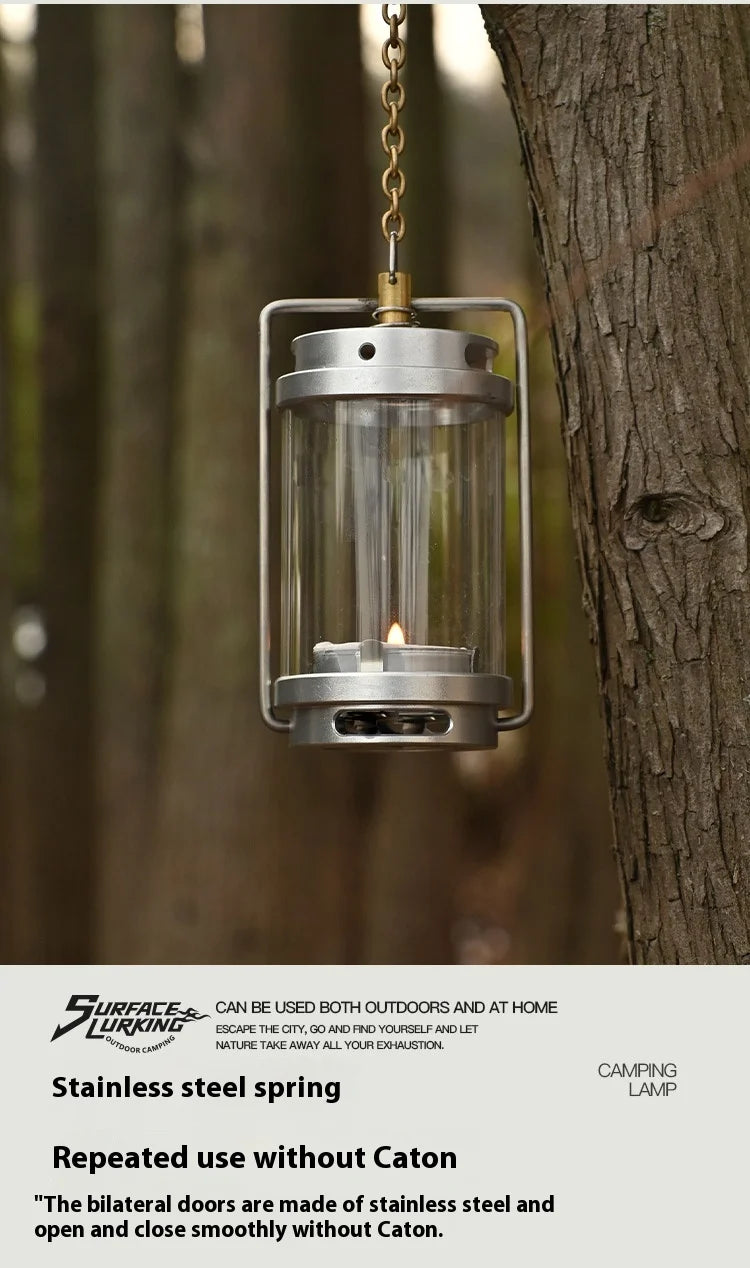 MOUNTAINHIKER GOPEAK Outdoor Candle Light Set Picnic Camping Retro Decorate Ambience Light Creative Desktop Bedside Candle Light