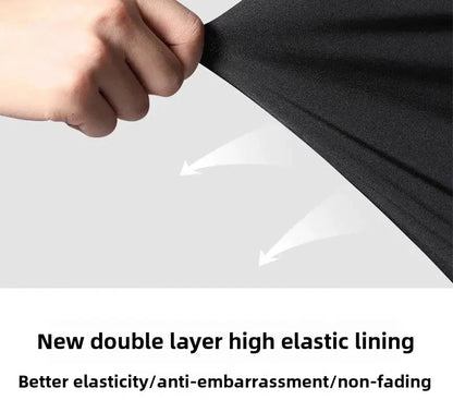 2025 New Anti Embarrassment Swimming  Gear Complete Adult Swimsuit Set Swim Cap Goggles 3 Pcs Set  Swimming Trunks for Men Short