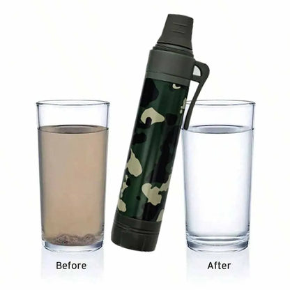 Outdoor camping emergency water filter, outdoor life emergency filtration, direct drinking, individual water purifier, steriliza