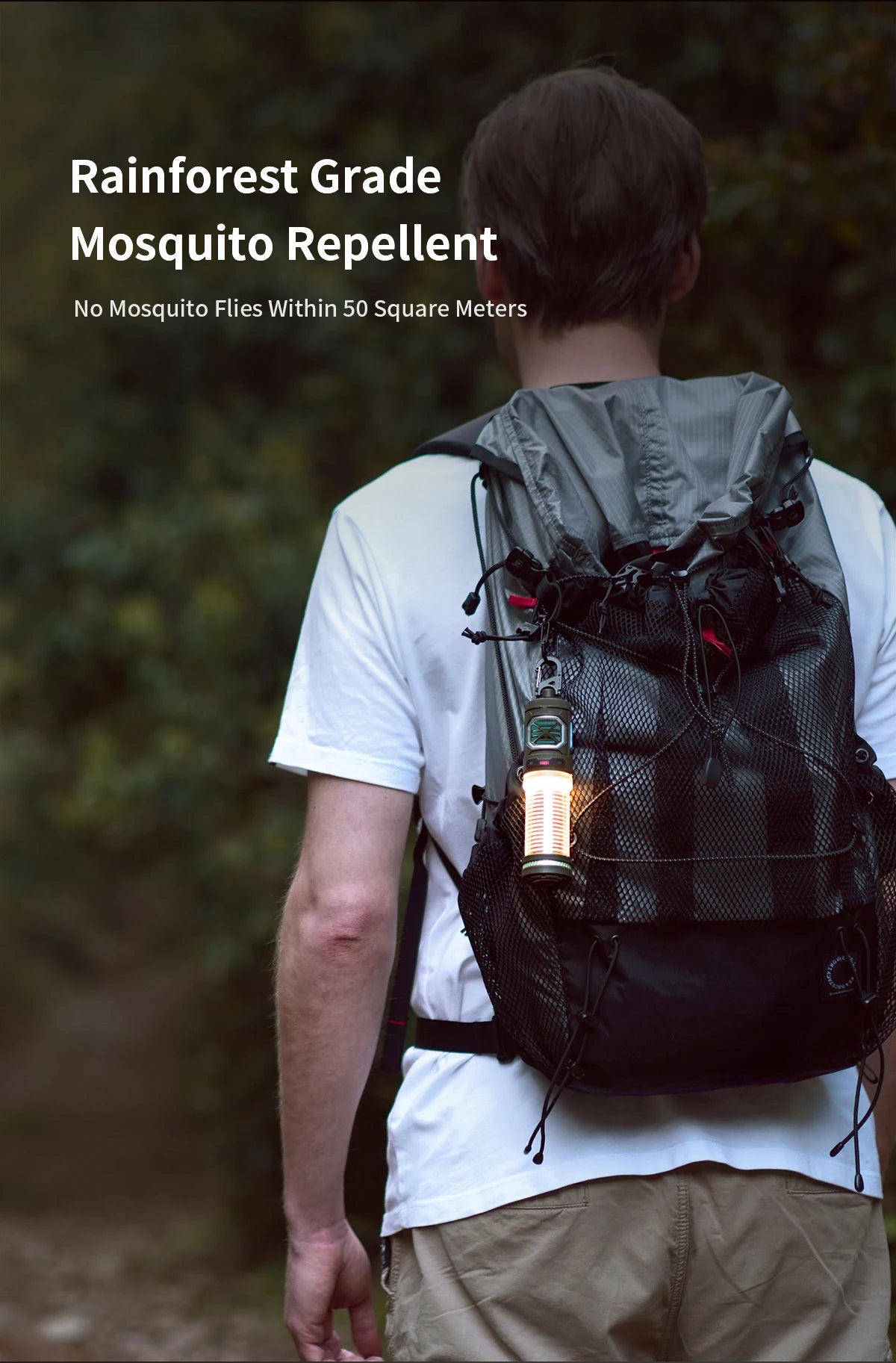 FLEXTAILGEAR TINY REPEL Mosquito Repellent&Lamp Lightweight Outdoor With Rechargeable 4800mAh Battery Camping(No Repellent Pads)