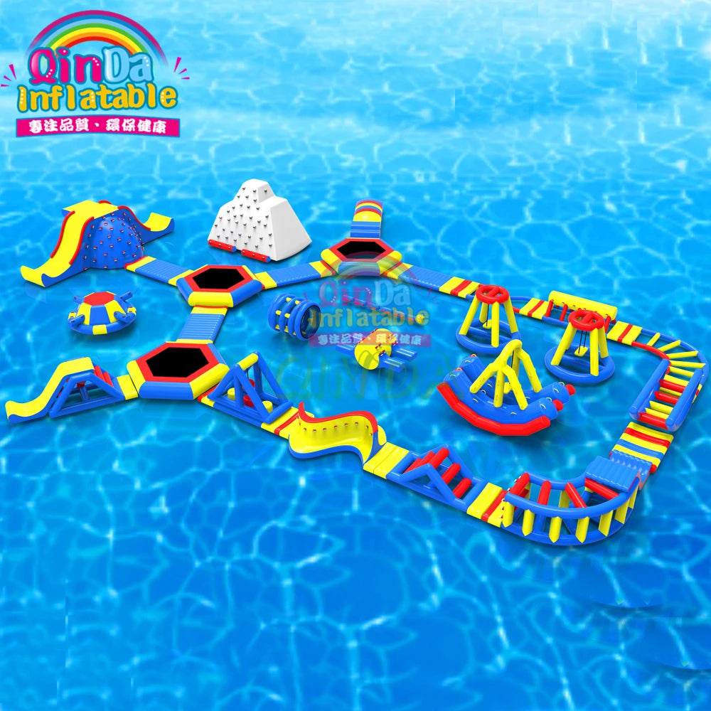 Water Obstacle Course Water Games For Adults Inflatable Water Park Equipment