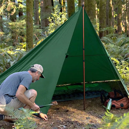 19 Hang Points Tent Tarp Survival Sun Shelter Shade Canopy Outdoor Backpacking Waterproof Camping Awning SunShade4 x4m 4x3m 3x3m