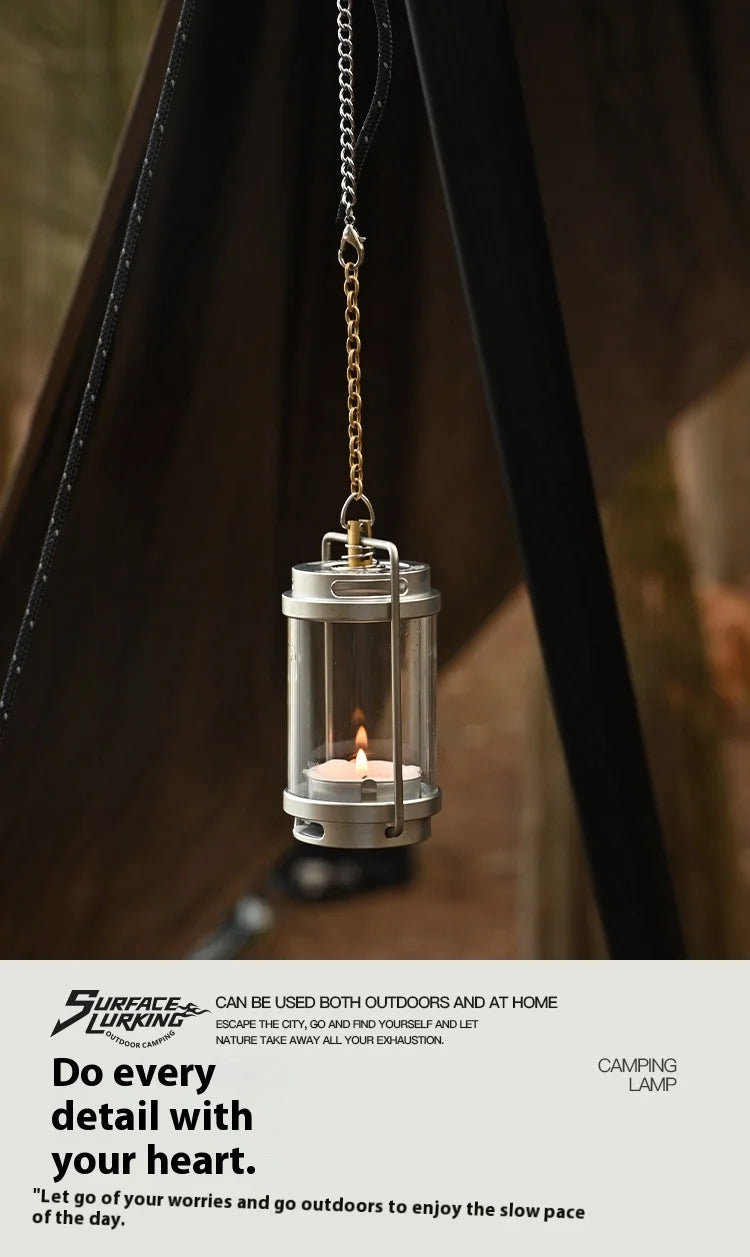 MOUNTAINHIKER GOPEAK Outdoor Candle Light Set Picnic Camping Retro Decorate Ambience Light Creative Desktop Bedside Candle Light