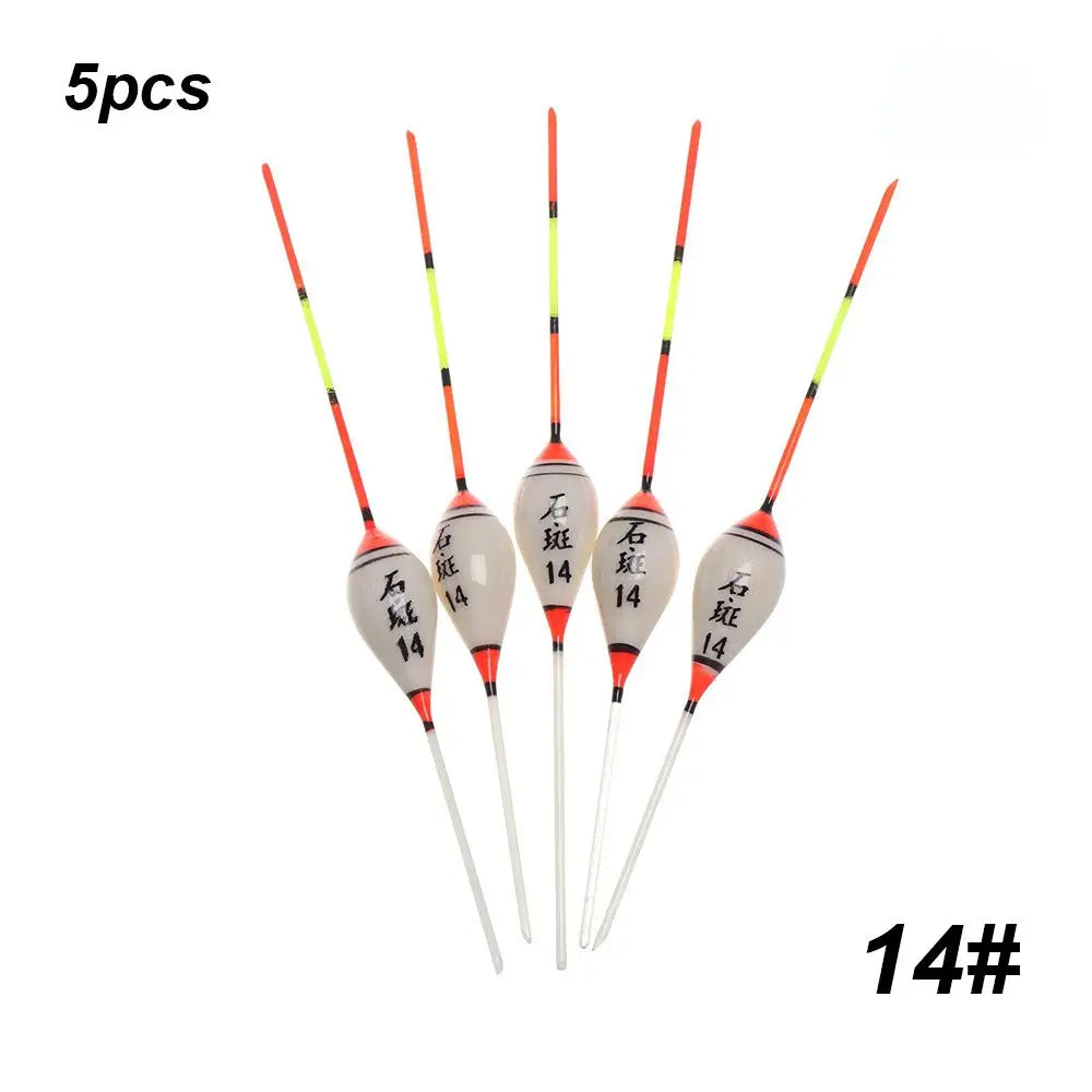 5pcs Fishing Floats Balsa Wood Flotteur Portable Durable Peche Shallow Floating Exquisite Models Accessories