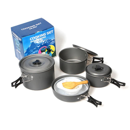 Outdoor Camping Cooking Set Nonstick Pot DS500 DS508 Cookware 3-5 Person