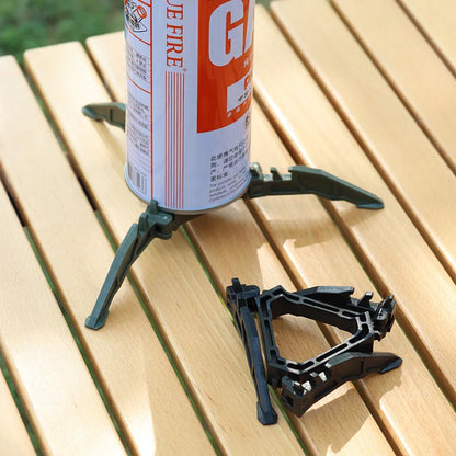 Portable Gas Canister Stand Universal Tripod Folding Frame Outdoor Camping Gas Tank Stove Base Holder Camping Supplies