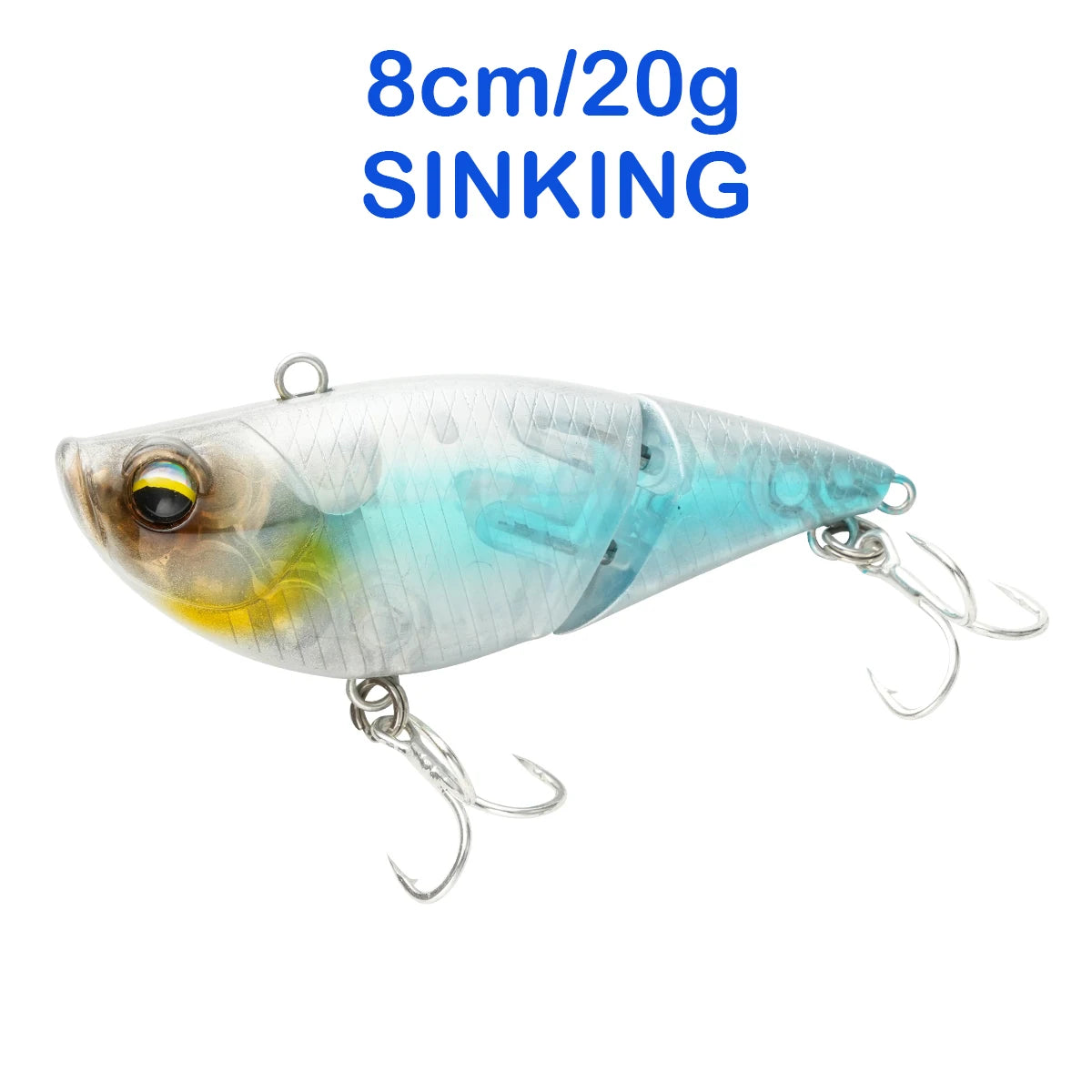Floating Sinking Baits 2 Sections 8cm Multi Jointed Swimbait VIB Fishing Lures Swimbait for Fishing Pike Bass Fishing Tackle