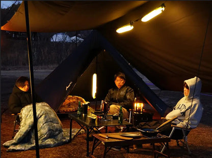 Portable Air Tube Light Foldable LED Soft Light Inflatable USB Solar Charging Waterproof Outdoor Photography Camping Lighting