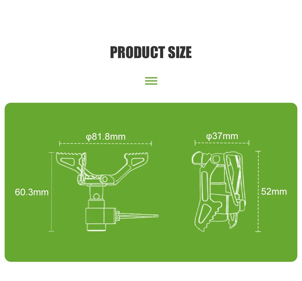 BRS Outdoor Gas Stove Mini Titanium Camping Gas Burner 25g Ultralight Stove Survival Furnace Pocket Picnic Gas Cooker BRS-3000T
