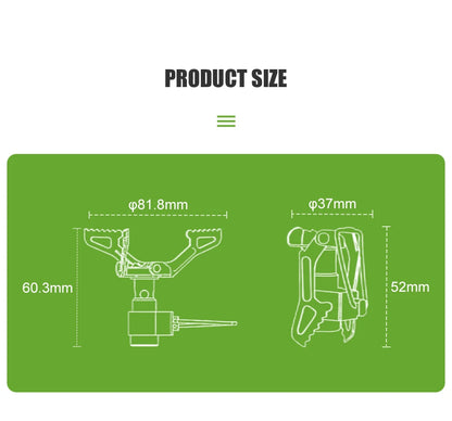 BRS Outdoor Gas Stove Mini Camping Gas Burner 25g Ultralight Titanium Picnic Hiking Cooking Stove Survival Furnace BRS-3000T