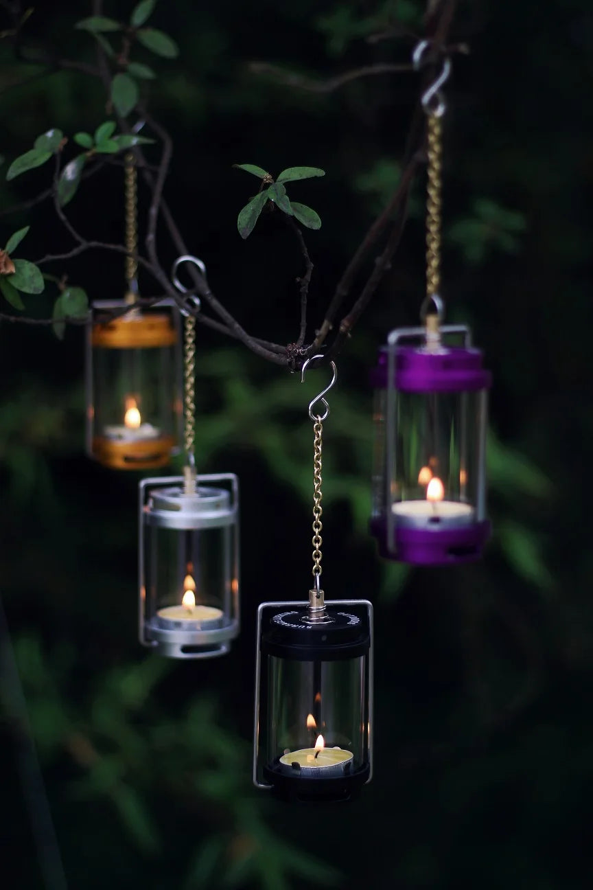 MOUNTAINHIKER GOPEAK Outdoor Candle Light Set Picnic Camping Retro Decorate Ambience Light Creative Desktop Bedside Candle Light