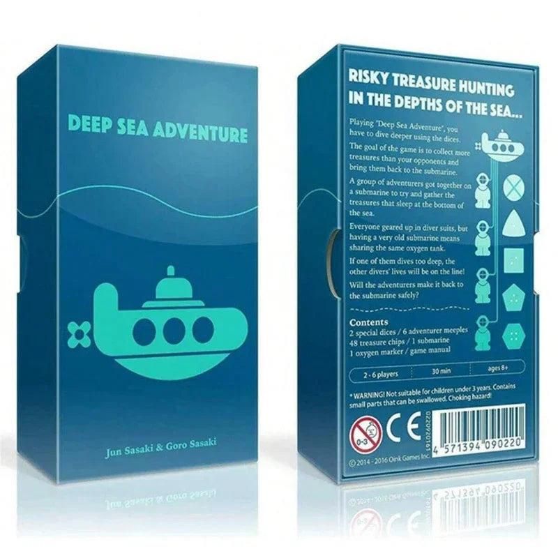 Deep Sea Adventure' Board Game • Scout Card Game For 2-5 Players • Funny  Family  Strategy Board Games