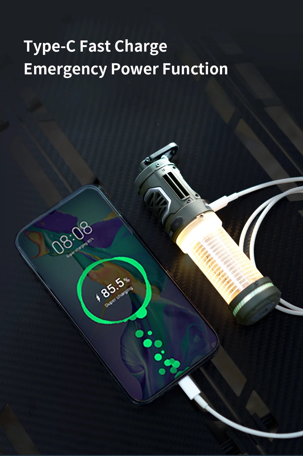 FLEXTAILGEAR TINY REPEL Mosquito Repellent&Lamp Lightweight Outdoor With Rechargeable 4800mAh Battery Camping(No Repellent Pads)