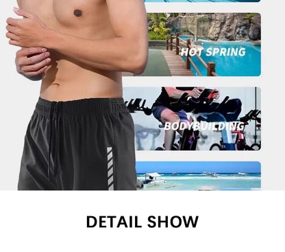 2025 New Anti Embarrassment Swimming  Gear Complete Adult Swimsuit Set Swim Cap Goggles 3 Pcs Set  Swimming Trunks for Men Short