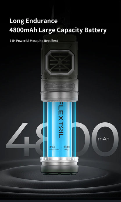 FLEXTAILGEAR TINY REPEL Mosquito Repellent&Lamp Lightweight Outdoor With Rechargeable 4800mAh Battery Camping(No Repellent Pads)