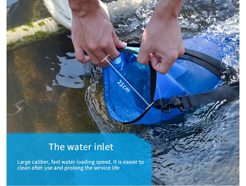 Filterwell 6L Fed Water Filter Straw Water Bag Foldable Outdoor Survival Gear Camping Hiking Travel Supplies