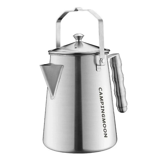 Camping Tea Kettle 1.86L with Titanium Plating Silver-0